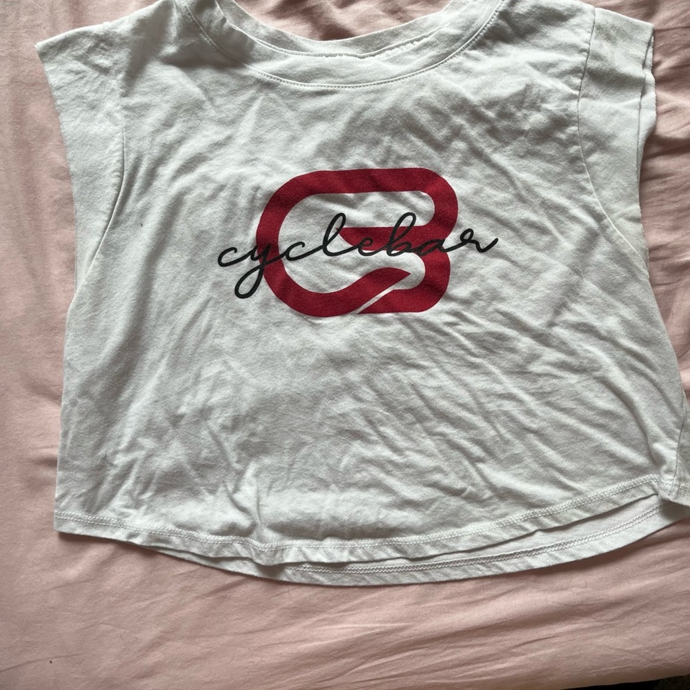 Cyclebar White Sleeveless Top